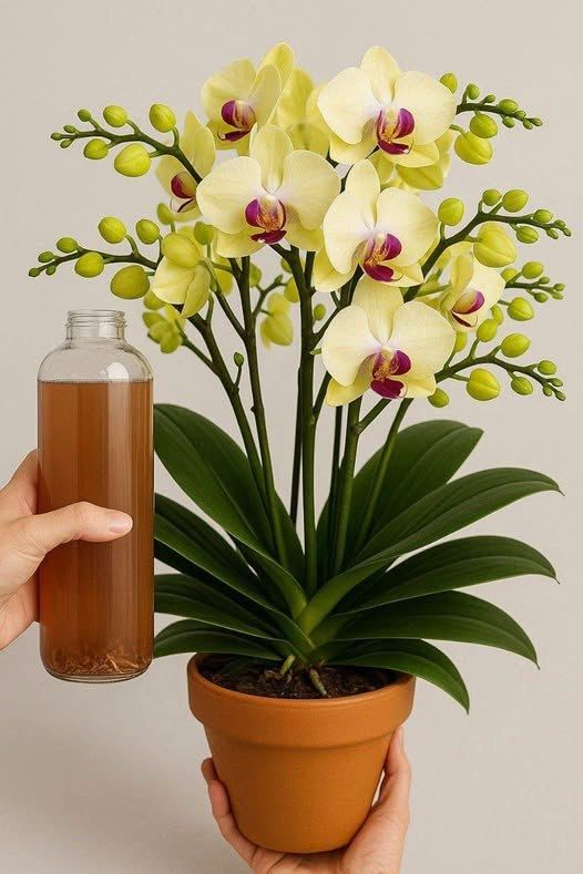 En naturlig løsning som stimulerer blomstring og bladglans Grønne planter…