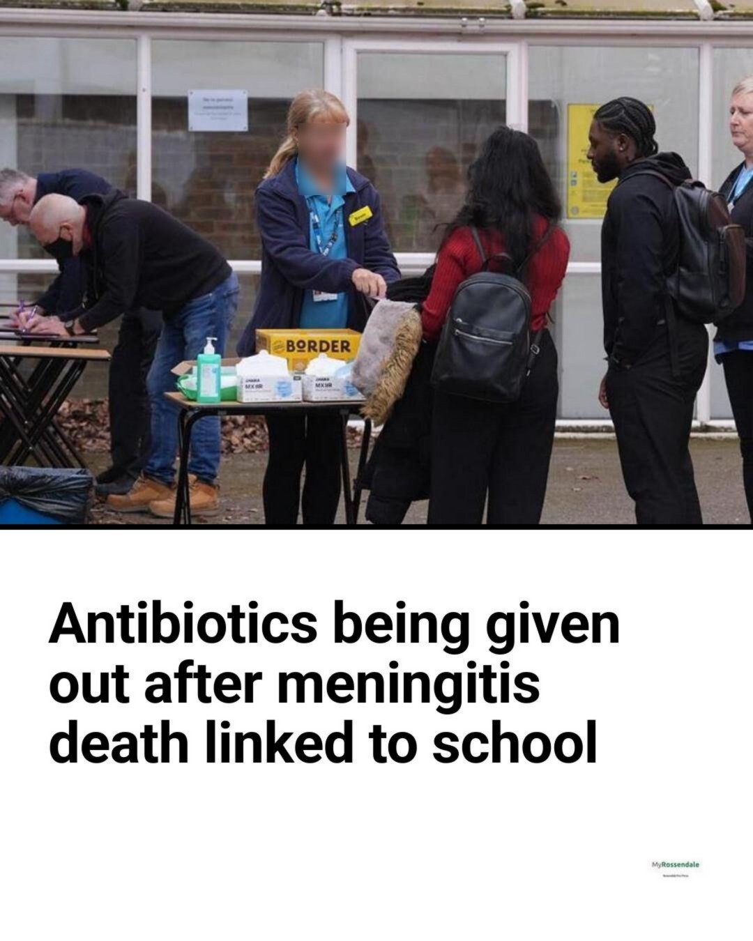 Two people are being treated for symptoms